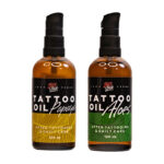 Zestaw olejków do tatuażu LoveInk Tattoo Oil Aloes 100 ml + Papaya 100 ml