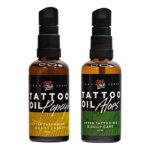 Zestaw olejków do tatuażu LoveInk Tattoo Oil Aloes 50 ml + Papaya 50 ml