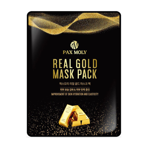 Maska w płachcie do twarzy ze Złotymi Ekstraktami i Mleczkiem Pszczelim Pax Moly 25 ml