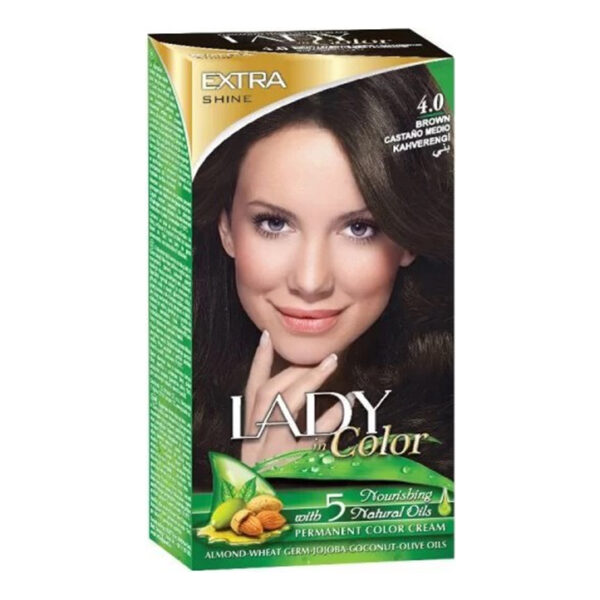 Farba do włosów 4.0 Brąz Lady in Color Palacio 160 g