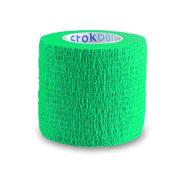 Taśma bandaż jasny zielony 5cm x 4.5m do gryfów Stokban