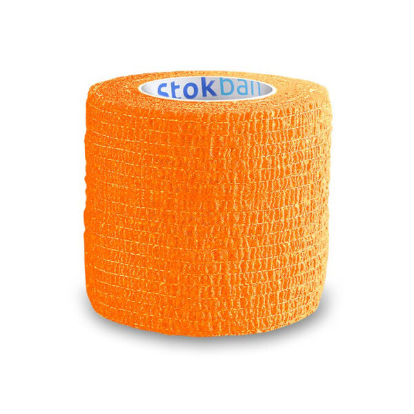 Taśma bandaż pomarańczowy 5cm x 4.5m do gryfów Stokban