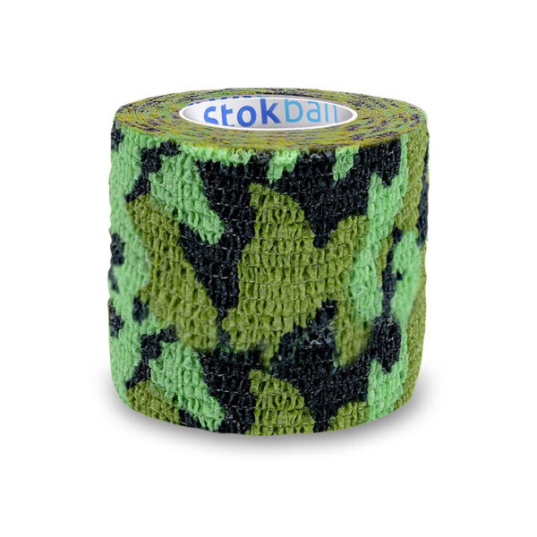Taśma bandaż zielony moro 5cm x 4.5m do gryfów Stokban